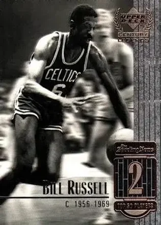 1998-99 Upper Deck Century Legends #2 - Bill Russell - Boston Celtics