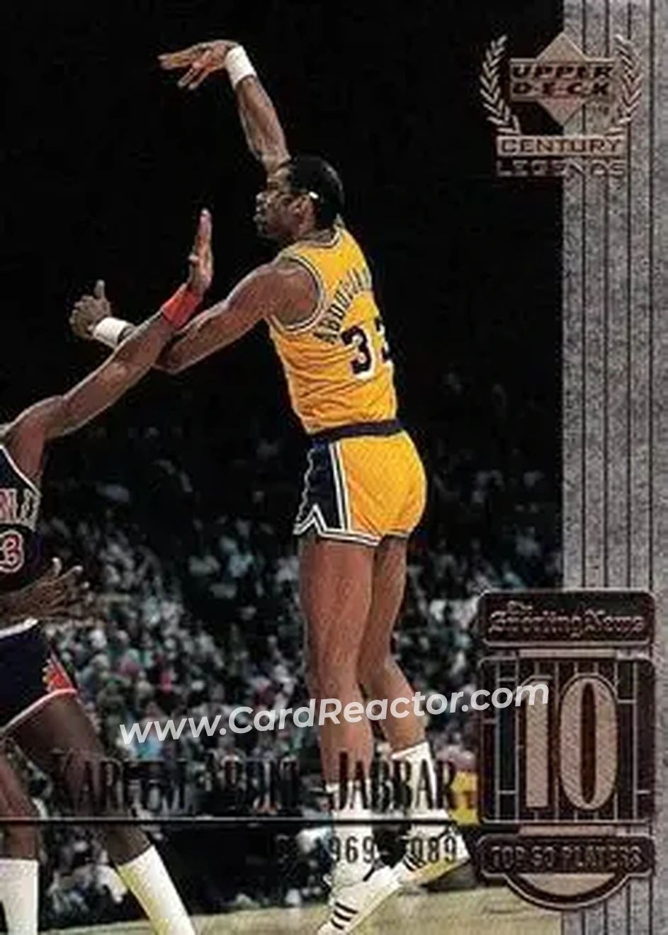 1998-99 Upper Deck Century Legends #10 - Kareem Abdul-Jabbar - Los Angeles Lakers