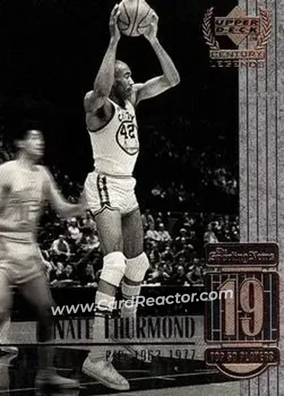 1998-99 Upper Deck Century Legends #19 - Nate Thurmond - San Francisco Warriors 1998-99 Upper Deck Century Legends #19 - Nate Thurmond - San Francisco Warriors