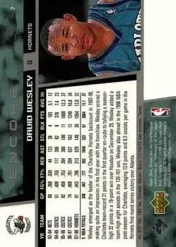 Back of David Wesley