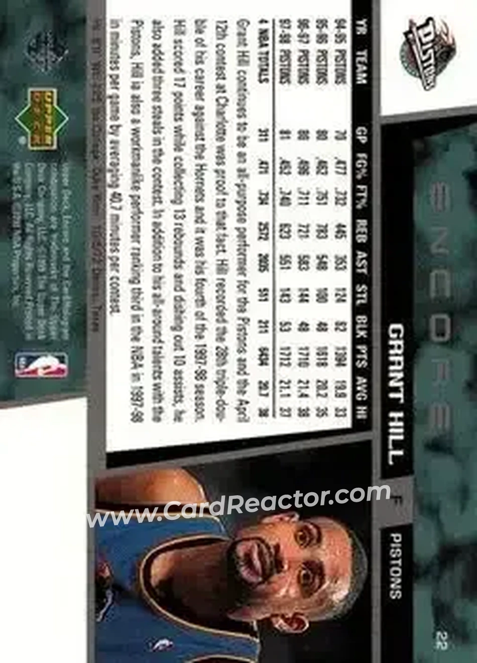 Back of Grant Hill