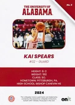Back of Kai Spears