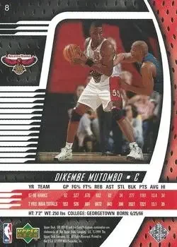 Back of Dikembe Mutombo