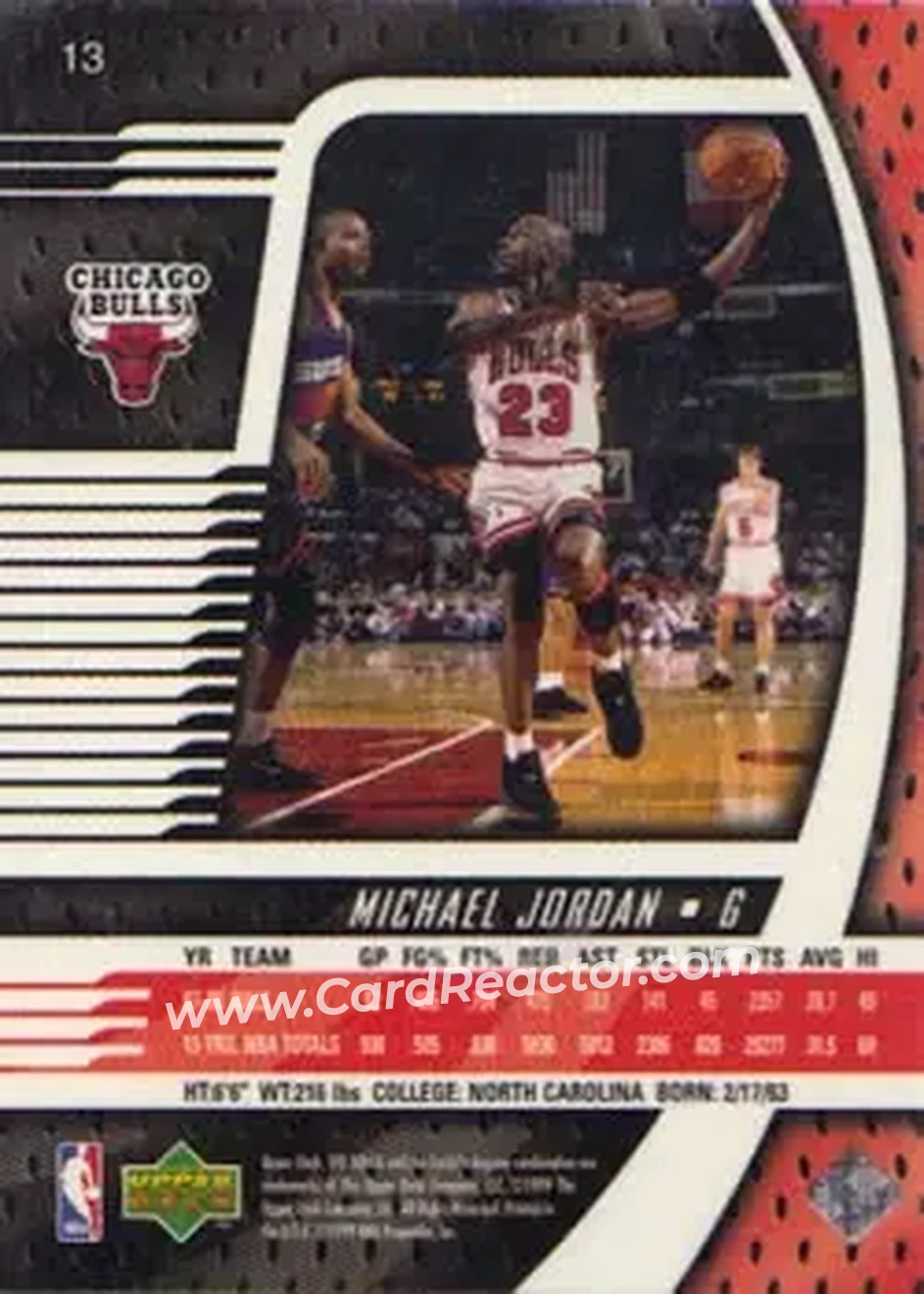 Back of Michael Jordan