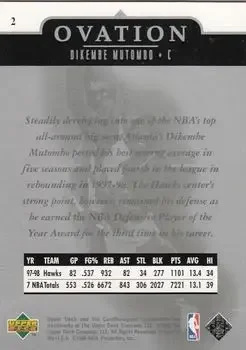 Back of Dikembe Mutombo