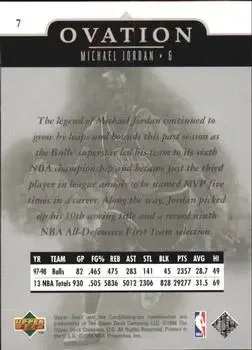 Back of Michael Jordan
