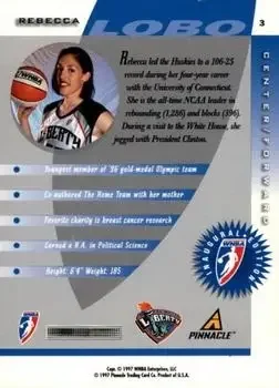Back of Rebecca Lobo