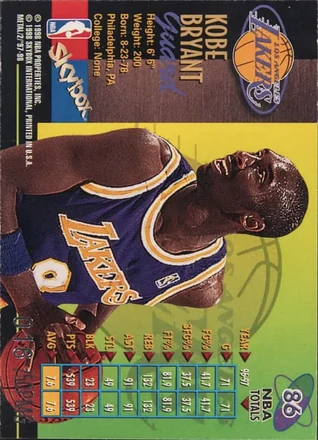 Kobe Bryant Rückseite