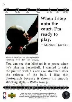 Back of Michael Jordan