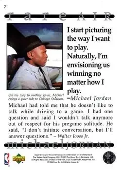 Back of Michael Jordan
