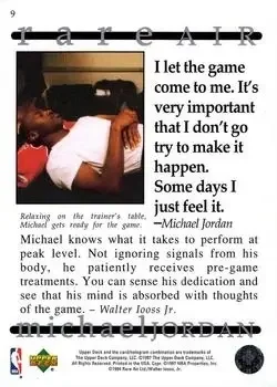 Back of Michael Jordan