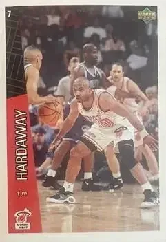 1997 Upper Deck Ole NBA Stickers (Argentina) #7 Tim Hardaway