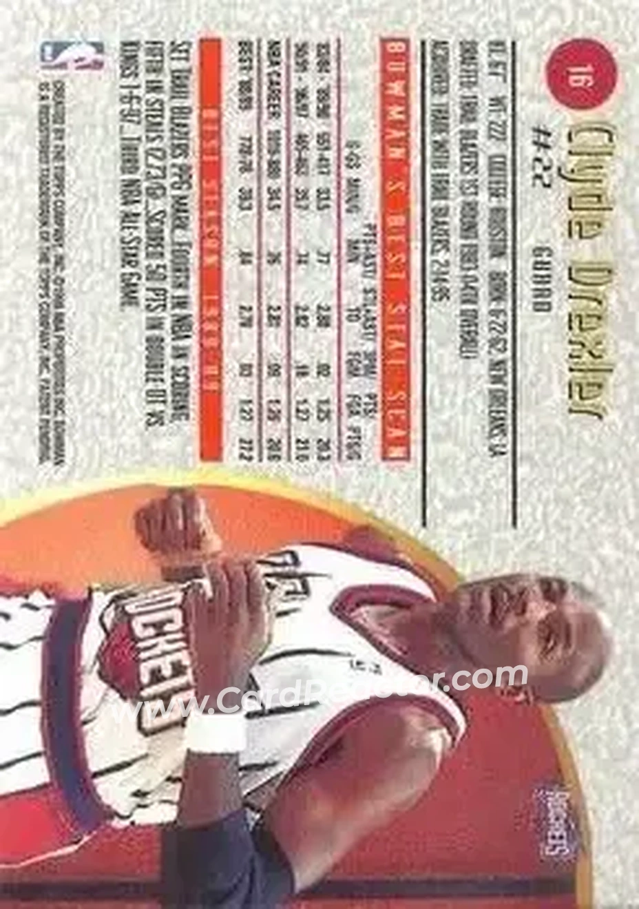 Back of Clyde Drexler