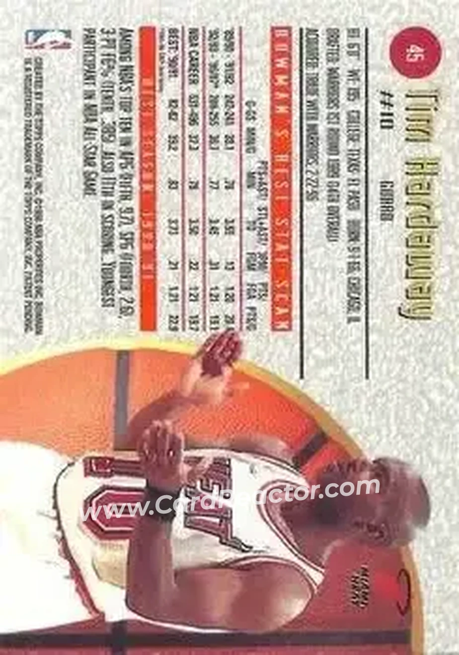 Back of Tim Hardaway
