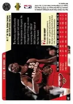 Back of Dikembe Mutombo