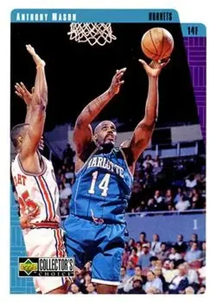1997-98 Collector's Choice #16 - Anthony Mason - Charlotte Hornets