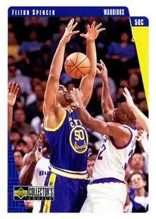1997-98 Collector's Choice #48 - Felton Spencer - Golden State Warriors