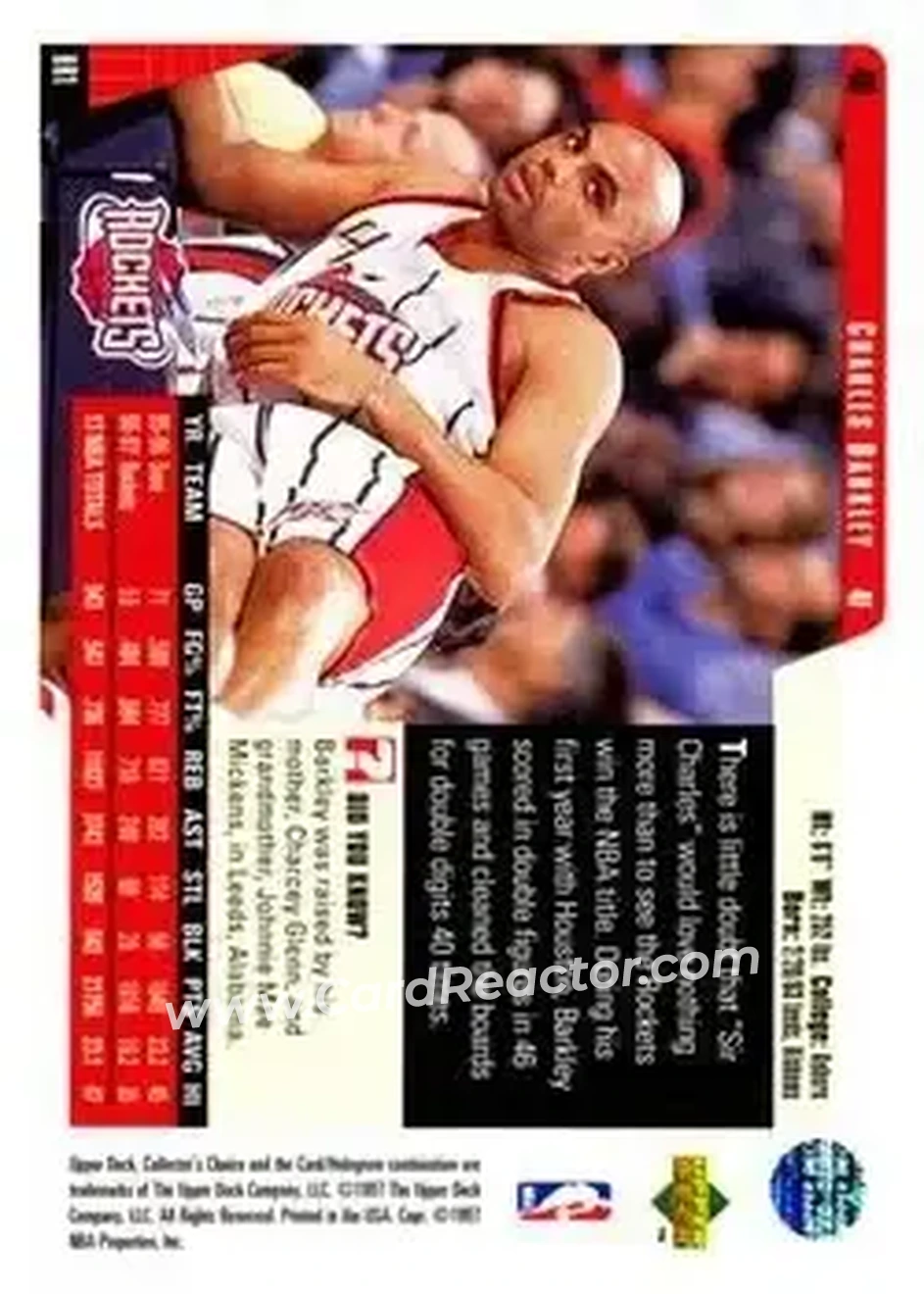 Back of Charles Barkley