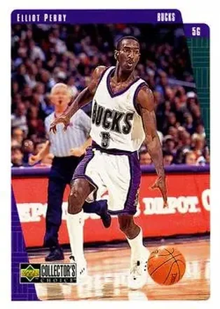 1997-98 Collector's Choice #77 - Elliot Perry - Milwaukee Bucks 1997-98 Collector's Choice #77 - Elliot Perry - Milwaukee Bucks