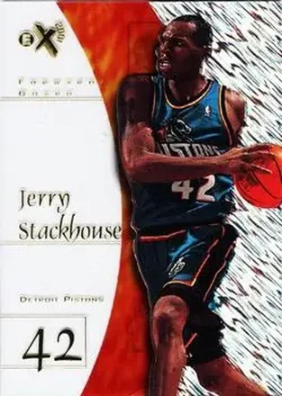 1997-98 E-X2001 #15 - Jerry Stackhouse - Detroit Pistons