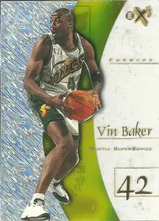 1997-98 E-X2001 #28 - Vin Baker - Seattle SuperSonics