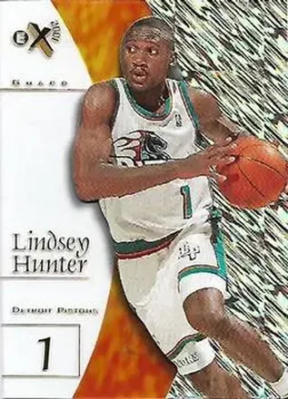 1997-98 E-X2001 #45 - Lindsey Hunter - Detroit Pistons