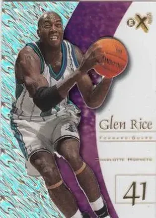 1997-98 E-X2001 #52 - Glen Rice - Charlotte Hornets