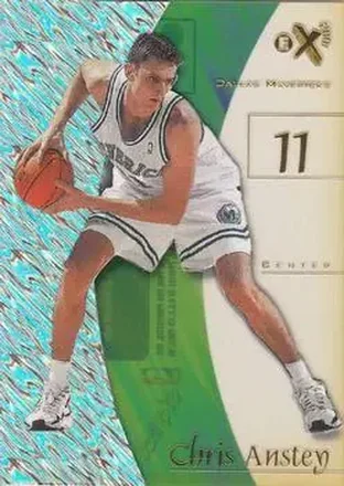 1997-98 E-X2001 #68 - Chris Anstey - Dallas Mavericks