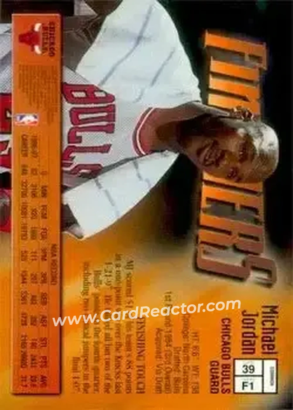Back of Michael Jordan