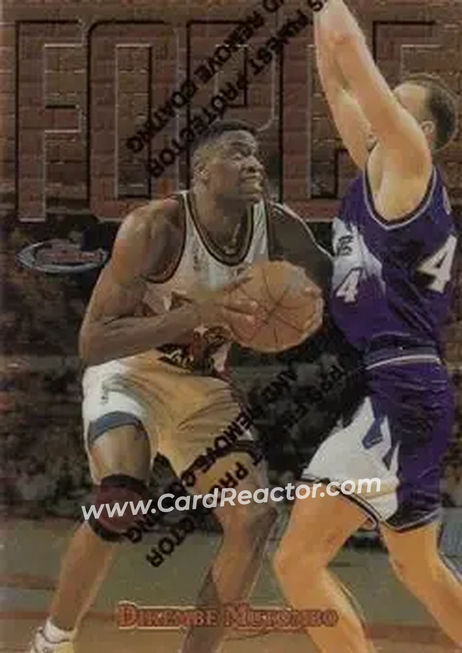 Front of Dikembe Mutombo