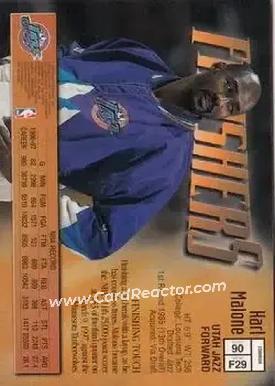 Back of Karl Malone