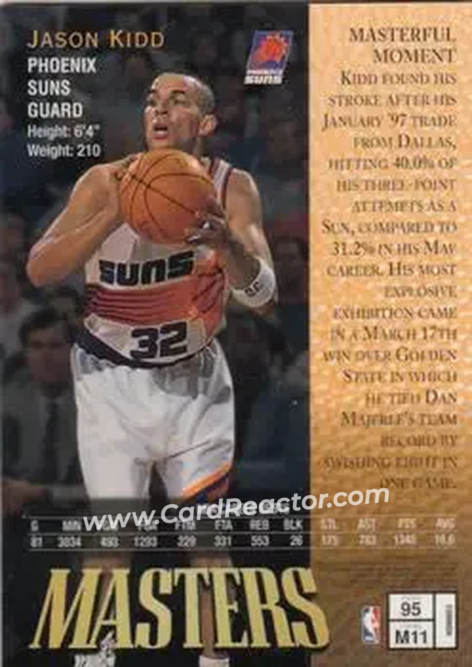 Back of Jason Kidd