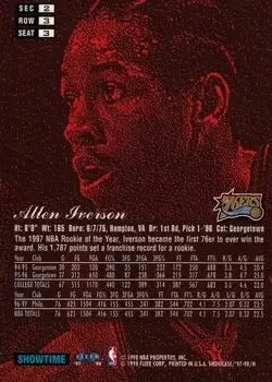 Back of Allen Iverson