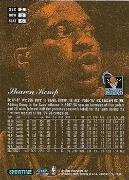 Back of Shawn Kemp