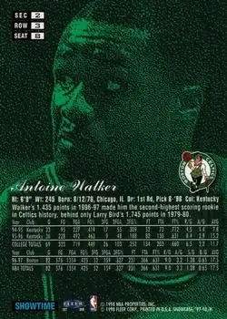 Back of Antoine Walker