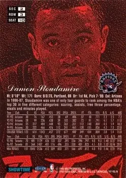 Back of Damon Stoudamire