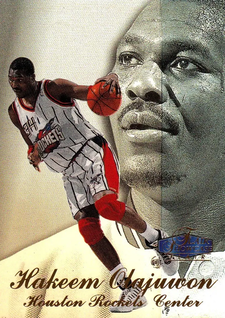 1997-98 Flair Showcase #28 Hakeem Olajuwon