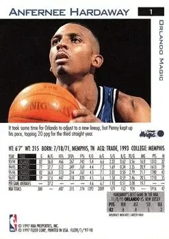 Back of Anfernee Hardaway