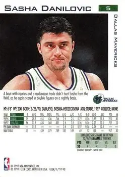 Back of Sasha Danilović