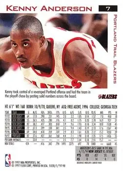Back of Kenny Anderson