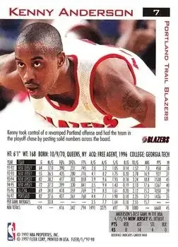 Back of Kenny Anderson