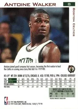 Back of Antoine Walker