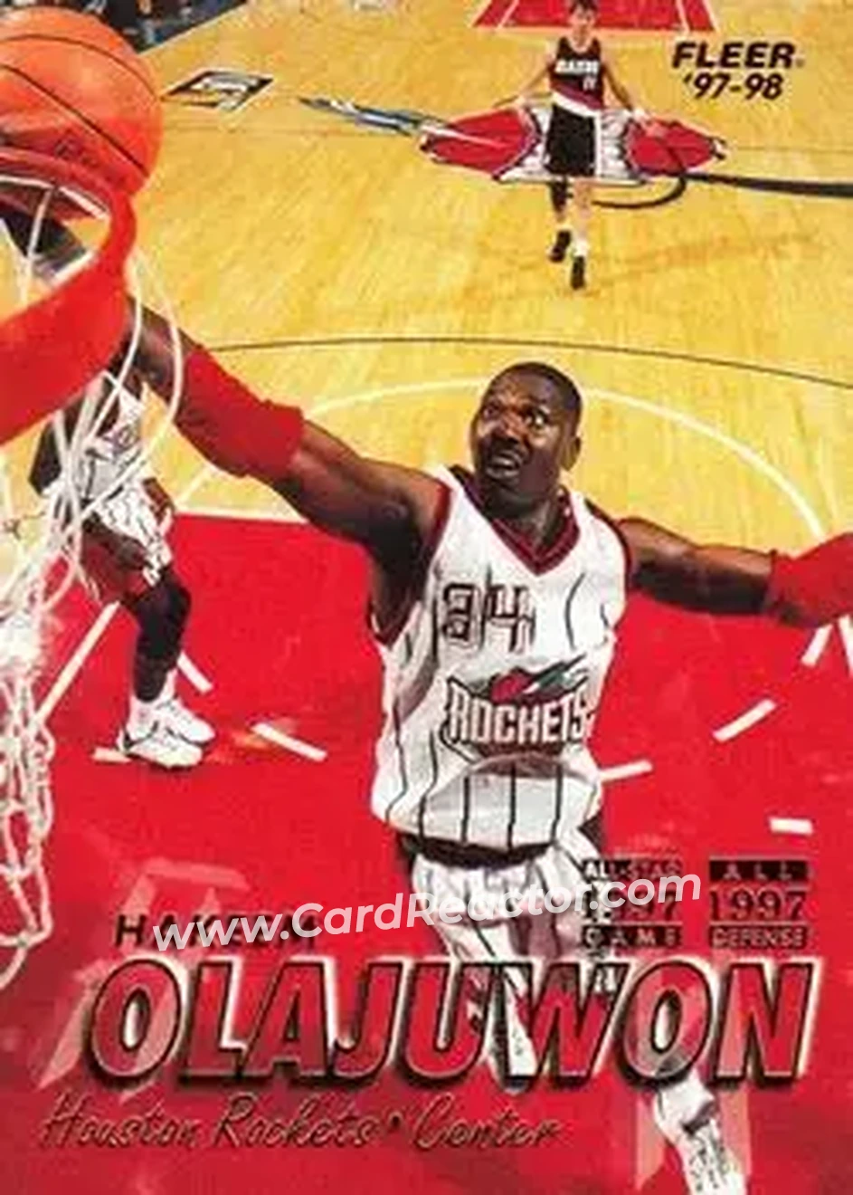 Front of Hakeem Olajuwon