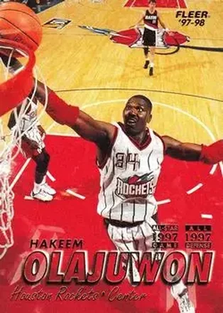 1997-98 Fleer #34 Hakeem Olajuwon
