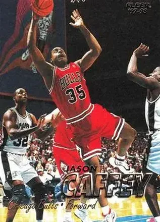 1997-98 Fleer #41 - Jason Caffey - Chicago Bulls 1997-98 Fleer #41 - Jason Caffey - Chicago Bulls