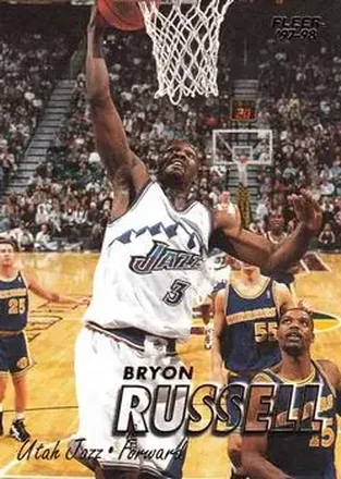 1997-98 Fleer #46 - Bryon Russell - Utah Jazz