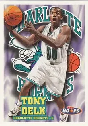 1997-98 Hoops #21 - Tony Delk - Charlotte Hornets