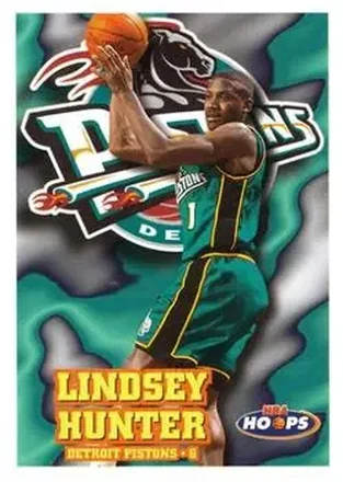 1997-98 Hoops #49 - Lindsey Hunter - Detroit Pistons 1997-98 Hoops #49 - Lindsey Hunter - Detroit Pistons