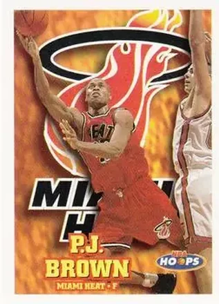1997-98 Hoops #82 - P.J. Brown - Miami Heat
