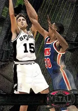 1997-98 Metal Universe #13 - Vinny Del Negro - San Antonio Spurs